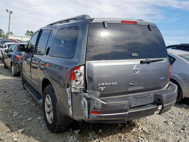 5N1BA0NDXFN612845 - 2015 NISSAN ARMADA SV GRAY photo 3