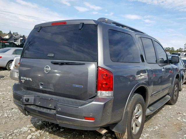 5N1BA0NDXFN612845 - 2015 NISSAN ARMADA SV GRAY photo 4