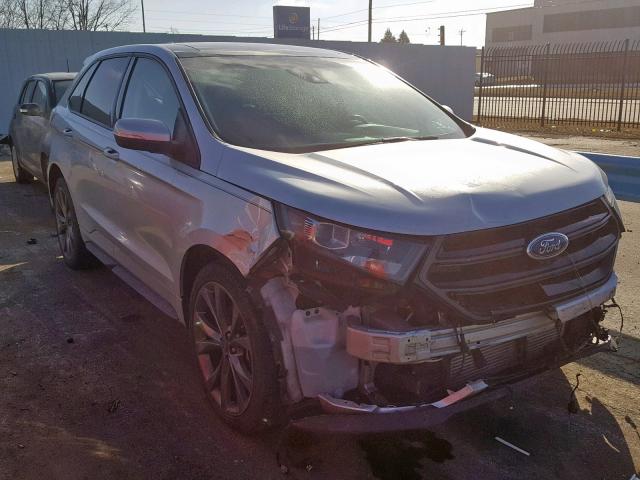 2FMPK4AP8GBC50750 - 2016 FORD EDGE SPORT SILVER photo 1