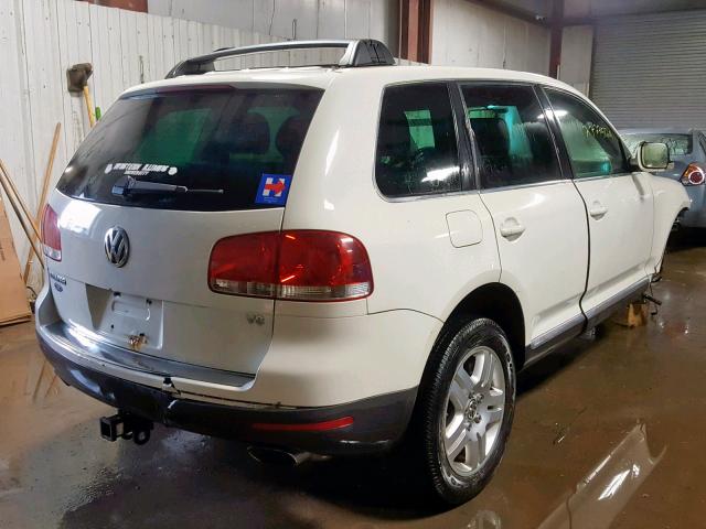 WVGCM67L74D018283 - 2004 VOLKSWAGEN TOUAREG 4. WHITE photo 4