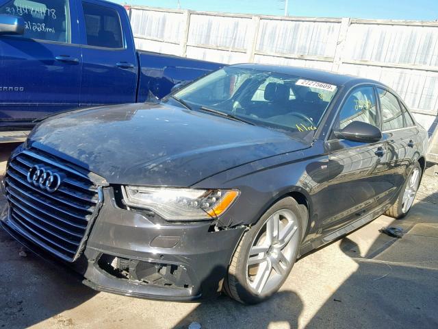 WAUGFAFCXGN160661 - 2016 AUDI A6 PREMIUM GRAY photo 2