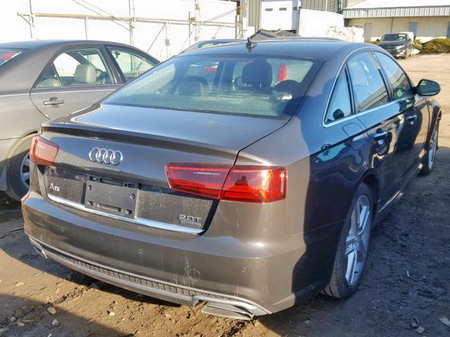 WAUGFAFCXGN160661 - 2016 AUDI A6 PREMIUM GRAY photo 4