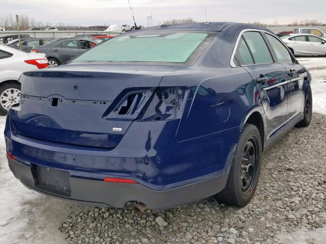 1FAHP2MK5GG113553 - 2016 FORD TAURUS POL BLUE photo 4