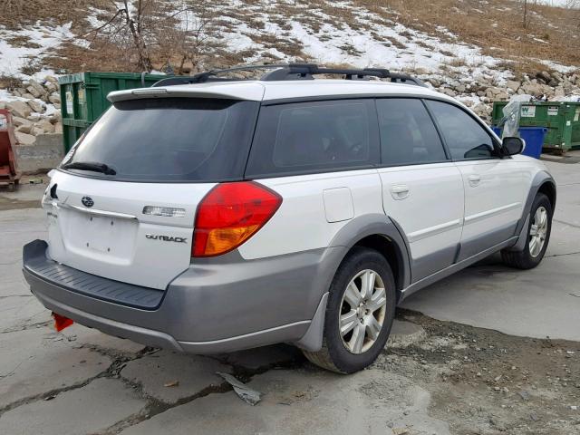 4S4BP62C657390515 - 2005 SUBARU LEGACY OUT WHITE photo 4