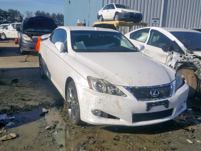 JTHFE2C21A2502623 - 2010 LEXUS IS 350 WHITE photo 1