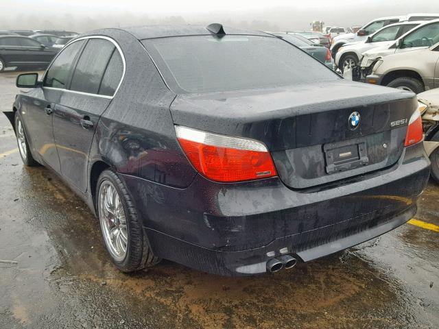 WBANE53546CK89545 - 2006 BMW 525 I BLACK photo 3