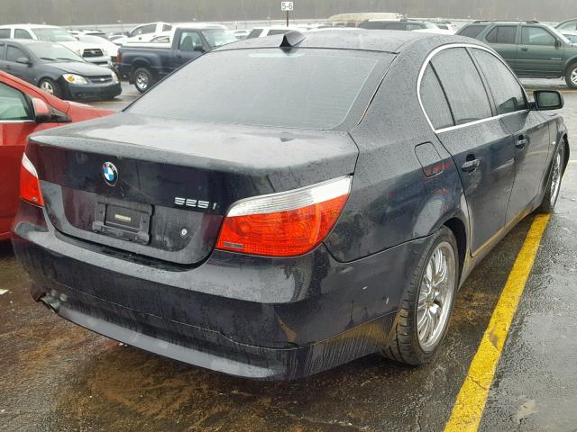 WBANE53546CK89545 - 2006 BMW 525 I BLACK photo 4