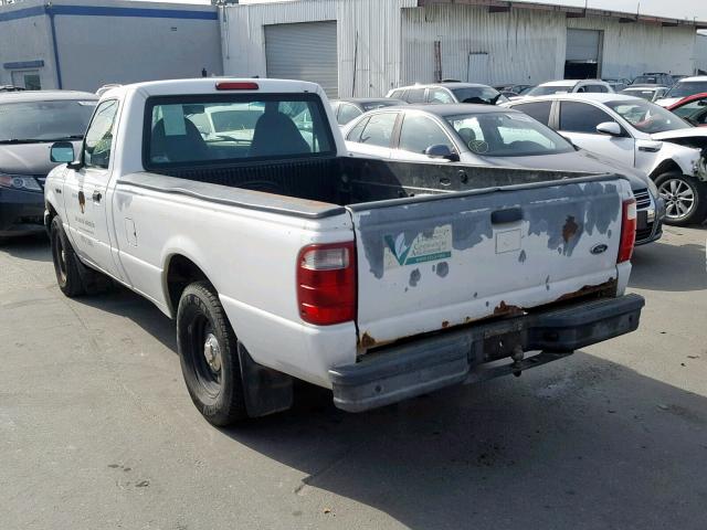 1FTYR10U61PA54414 - 2001 FORD RANGER WHITE photo 3