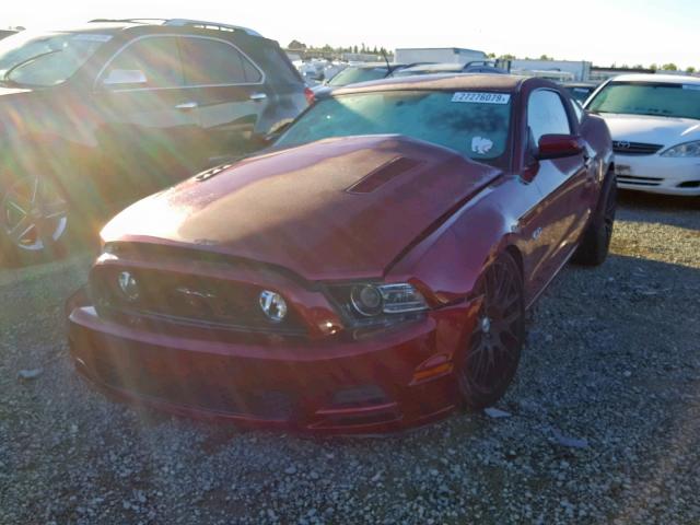 1ZVBP8CF4E5241361 - 2014 FORD MUSTANG GT RED photo 2