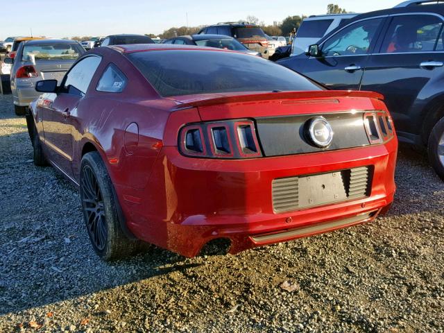 1ZVBP8CF4E5241361 - 2014 FORD MUSTANG GT RED photo 3