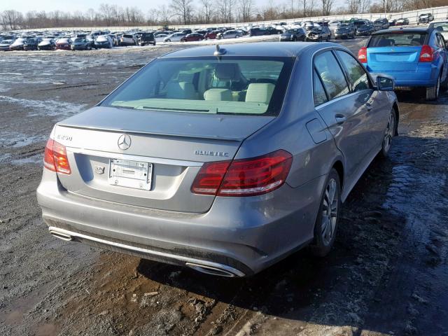 WDDHF9HB1EA887790 - 2014 MERCEDES-BENZ E 250 BLUE SILVER photo 4