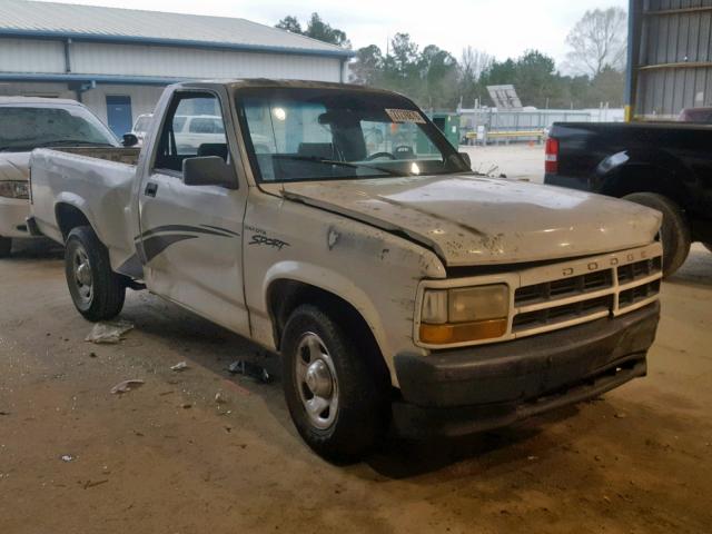 1B7FL26P2TS642858 - 1996 DODGE DAKOTA WHITE photo 1