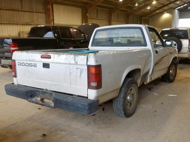 1B7FL26P2TS642858 - 1996 DODGE DAKOTA WHITE photo 4