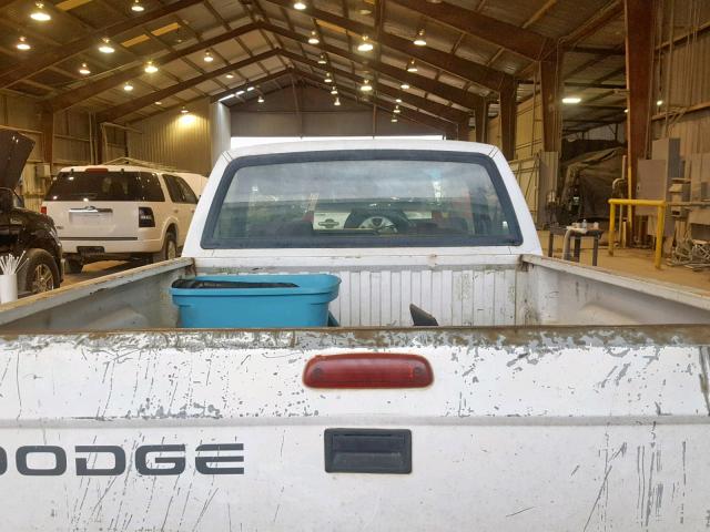 1B7FL26P2TS642858 - 1996 DODGE DAKOTA WHITE photo 6