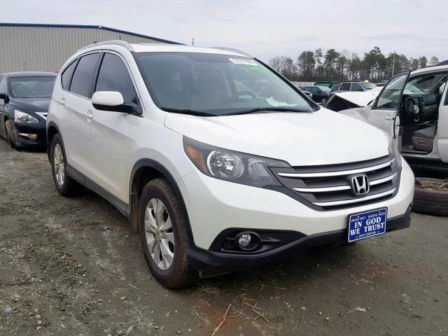 5J6RM3H72EL023391 - 2014 HONDA CR-V EXL WHITE photo 1