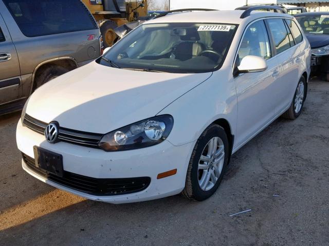 3VWPL7AJ4AM690496 - 2010 VOLKSWAGEN JETTA TDI WHITE photo 2