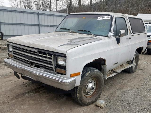 1GNEV18K3MF136328 - 1991 CHEVROLET BLAZER V10 WHITE photo 10