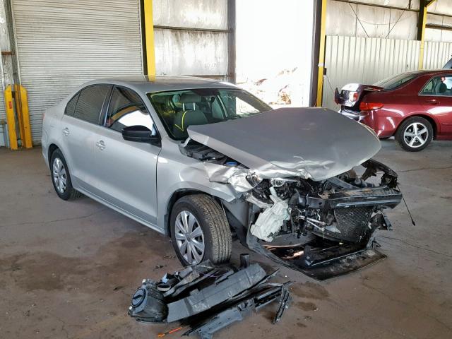 3VW2K7AJ7BM069400 - 2011 VOLKSWAGEN JETTA BASE SILVER photo 1