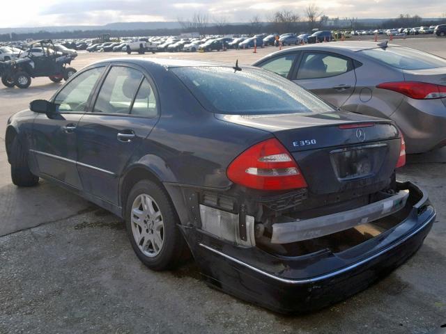 WDBUF56J16A808677 - 2006 MERCEDES-BENZ E 350 BLACK photo 3