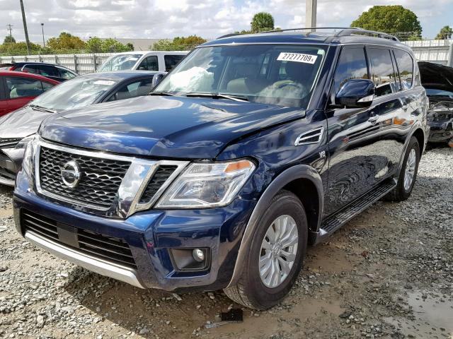 JN8AY2ND7J9053400 - 2018 NISSAN ARMADA SV BLUE photo 2