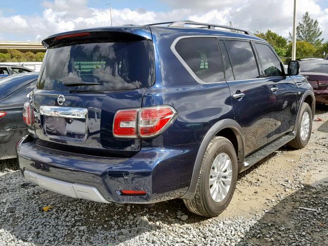 JN8AY2ND7J9053400 - 2018 NISSAN ARMADA SV BLUE photo 4