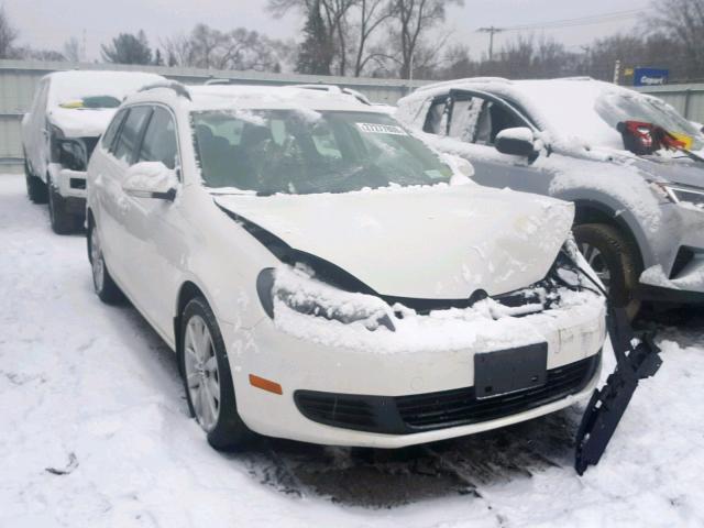 3VWML7AJ6DM664120 - 2013 VOLKSWAGEN JETTA TDI WHITE photo 1