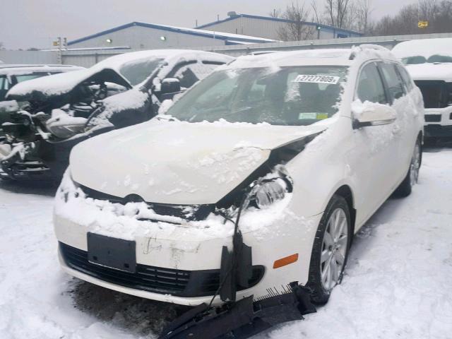 3VWML7AJ6DM664120 - 2013 VOLKSWAGEN JETTA TDI WHITE photo 2