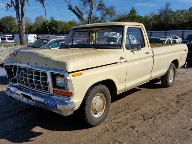 F10BEDC0364 - 1979 FORD F-100 YELLOW photo 2