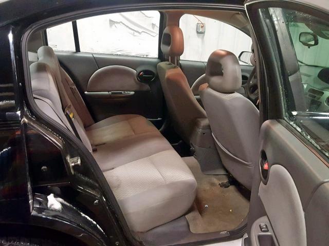 1G8AJ55F66Z201119 - 2006 SATURN ION LEVEL BLACK photo 6