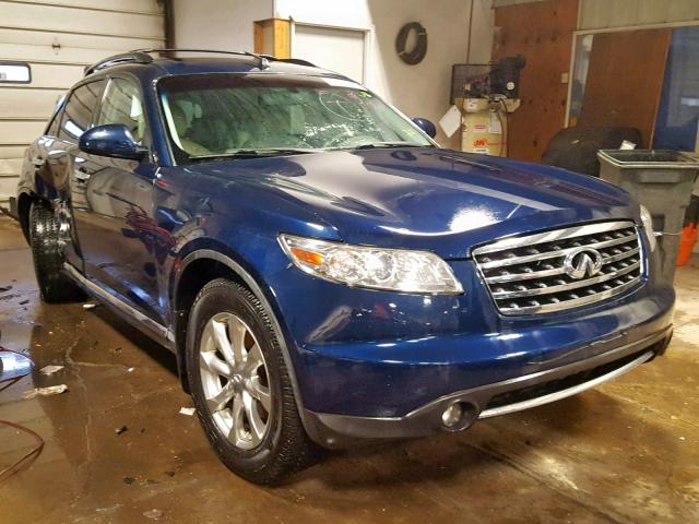 JNRAS08W58X208238 - 2008 INFINITI FX35 BLUE photo 1