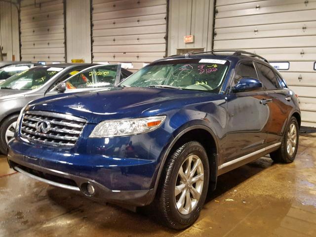 JNRAS08W58X208238 - 2008 INFINITI FX35 BLUE photo 2