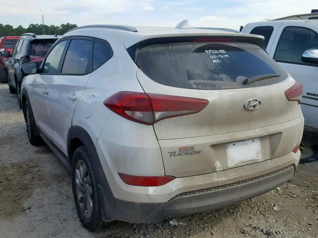 KM8J33A45JU803777 - 2018 HYUNDAI TUCSON SEL WHITE photo 3