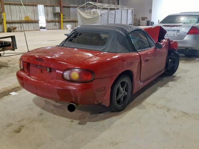 JM1NB3535Y0152422 - 2000 MAZDA MX-5 MIATA RED photo 4