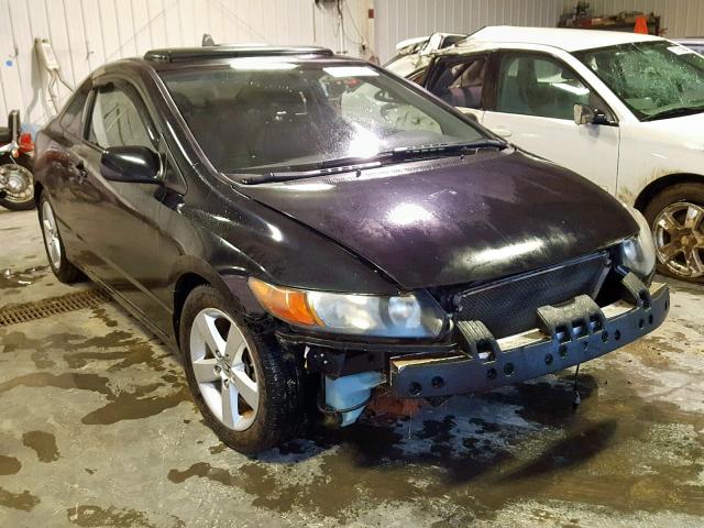 2HGFG12988H544729 - 2008 HONDA CIVIC EXL BLACK photo 1