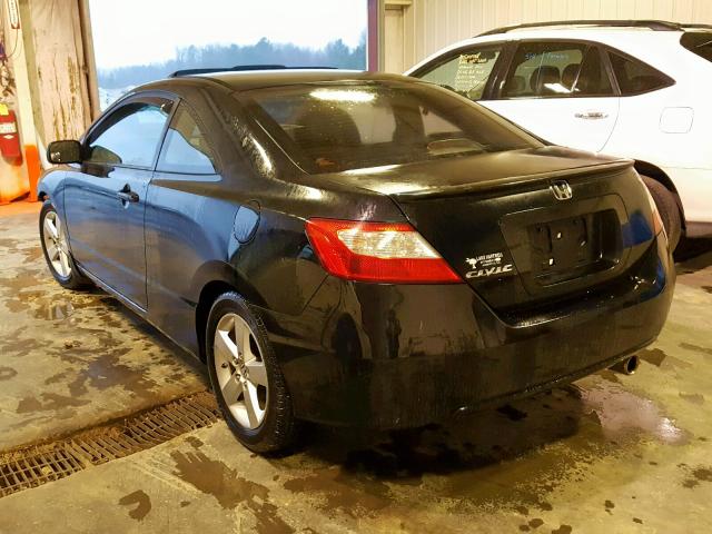 2HGFG12988H544729 - 2008 HONDA CIVIC EXL BLACK photo 3