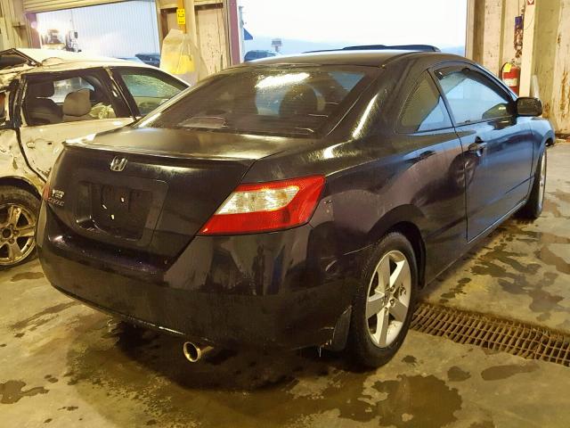 2HGFG12988H544729 - 2008 HONDA CIVIC EXL BLACK photo 4