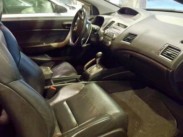 2HGFG12988H544729 - 2008 HONDA CIVIC EXL BLACK photo 5