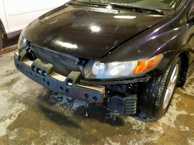 2HGFG12988H544729 - 2008 HONDA CIVIC EXL BLACK photo 9