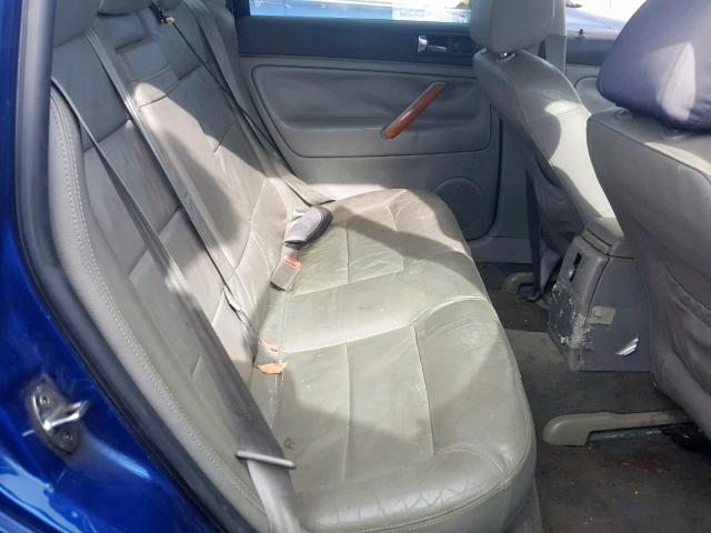 WVWTH63B72P075021 - 2002 VOLKSWAGEN PASSAT GLX 蓝色 照片 6