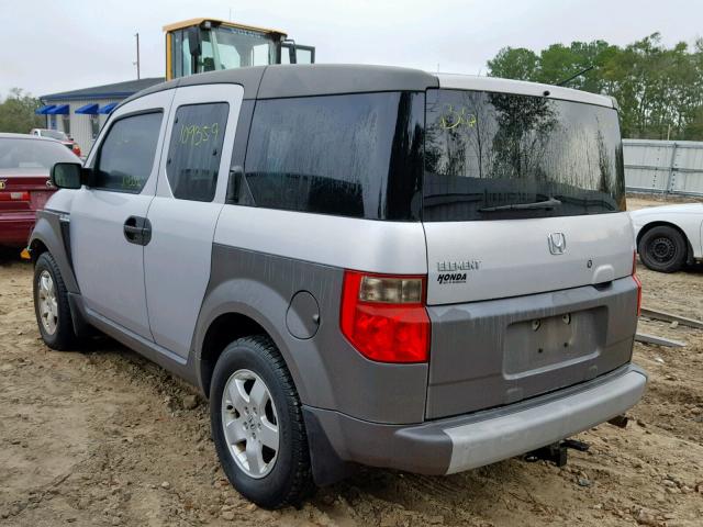 5J6YH18574L003137 - 2004 HONDA ELEMENT EX SILVER photo 3