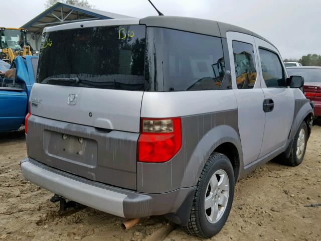 5J6YH18574L003137 - 2004 HONDA ELEMENT EX SILVER photo 4