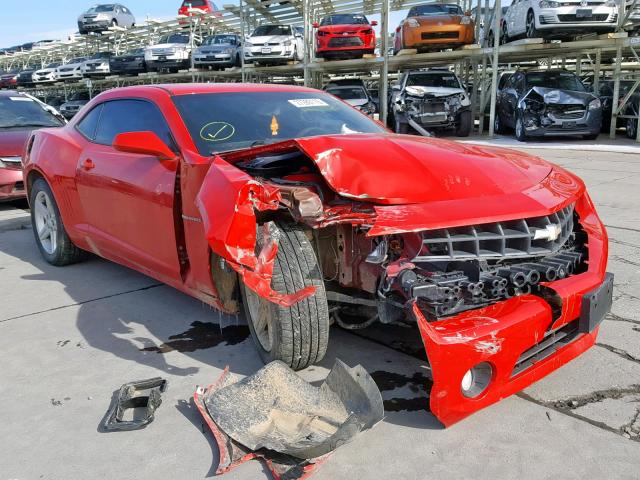 2G1FB1E32C9183143 - 2012 CHEVROLET CAMARO LT RED photo 1