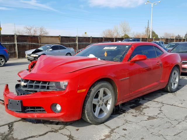 2G1FB1E32C9183143 - 2012 CHEVROLET CAMARO LT RED photo 2