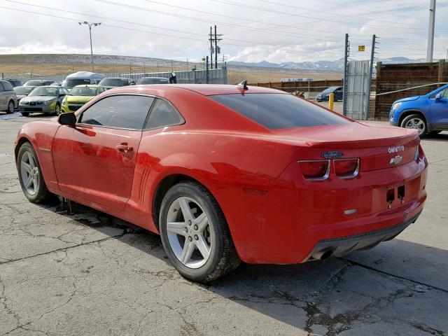 2G1FB1E32C9183143 - 2012 CHEVROLET CAMARO LT RED photo 3