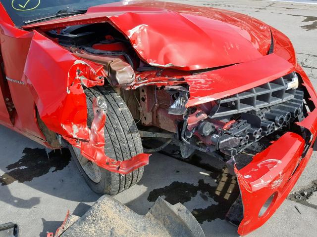 2G1FB1E32C9183143 - 2012 CHEVROLET CAMARO LT RED photo 9