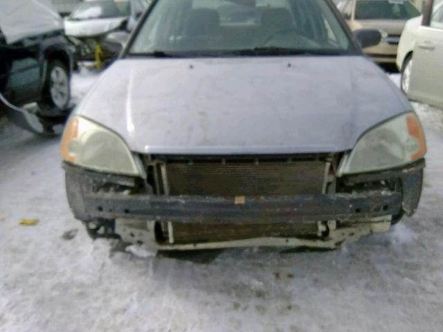 2HGES151X3H576364 - 2003 HONDA CIVIC DX SILVER photo 9