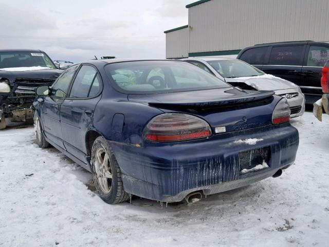 1G2WP52K6YF306988 - 2000 PONTIAC GRAND PRIX 蓝色 照片 3