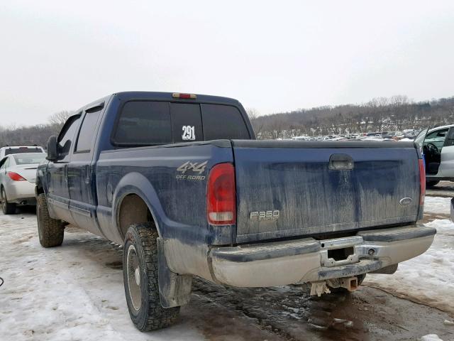 1FTSW31F02EB81781 - 2002 FORD F350 SRW S BLUE photo 3