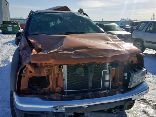 1GCDT19E078149209 - 2007 CHEVROLET COLORADO ORANGE photo 9