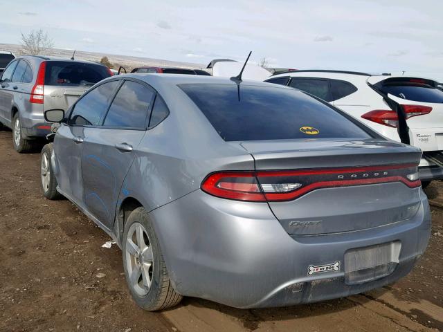 1C3CDFBB2FD227473 - 2015 DODGE DART SXT GRAY photo 3